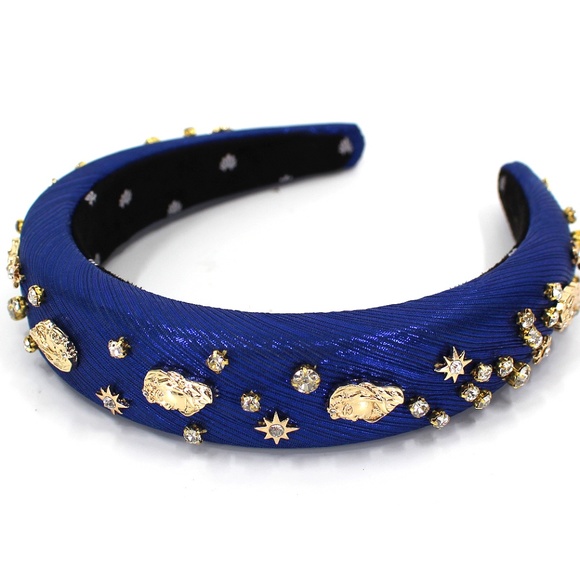 Lele Sadoughi Zodiac  Virgo Alice Headband Blue NWT - Picture 3 of 8